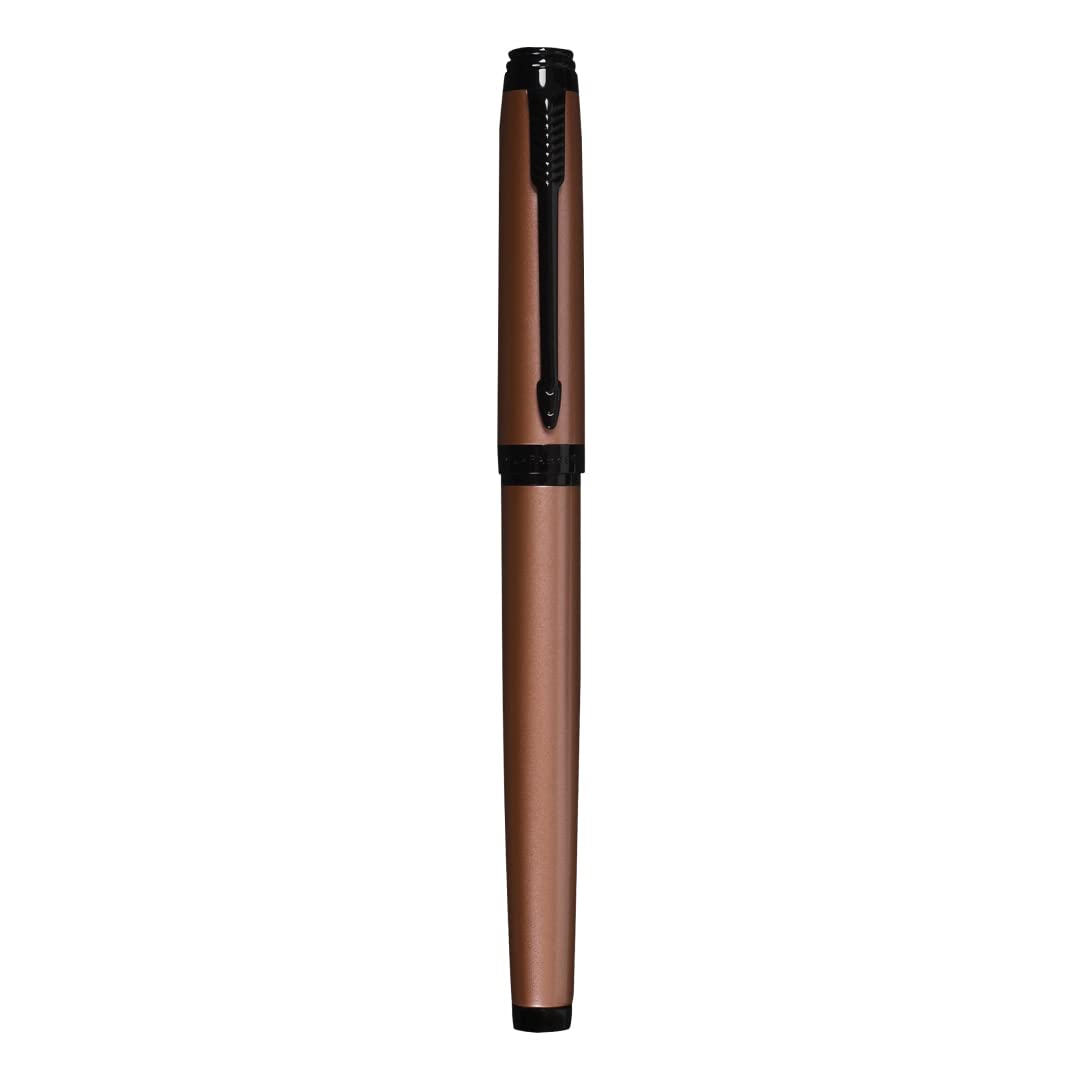 Parker Ambient Rose Gold Black Metal Trim Roller Ball Pen – ondesk.in