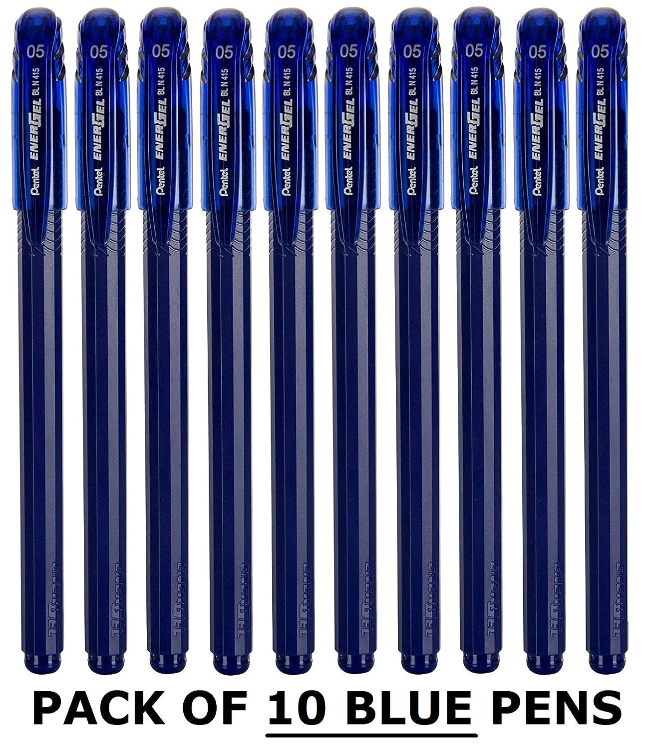 Pentel BL415 0.5mm EnerGel Roller Gel Pen - Blue Ink –