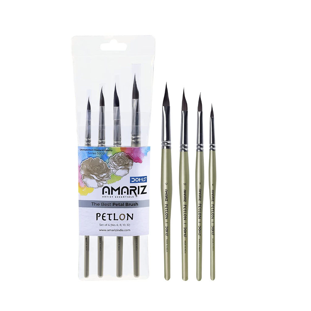 Artline Synthetic Round Paint Brushes for Artists Size-  0,2,4,6,8,10,12 
