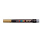 uni-ball Posca PCF-350 1-10 mm Soft Brush Tip Paint Marker Pen, Gold Ink, Pack of 1