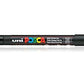 uni-ball Posca 3M 0.9-1.3 mm Bullet Shaped Marker Pen, Black Ink, Pack of 1