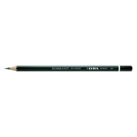 Lyra Rembrandt Art Design 6H 12 Graphite Pencil, Black, Pack of 1