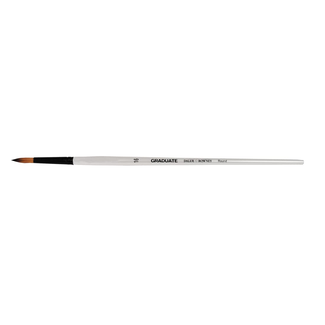 Dlaer Rowney Graduate Long Handle Round Paint Brush, No 16, Multicolour, Pack Of 1