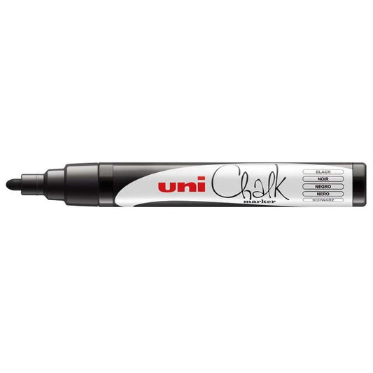 uni-Ball 5M PWE 1.8-2.5 mm Board & Glass Chalk Marker Medium Bullet Tip Shaped Pack of 1