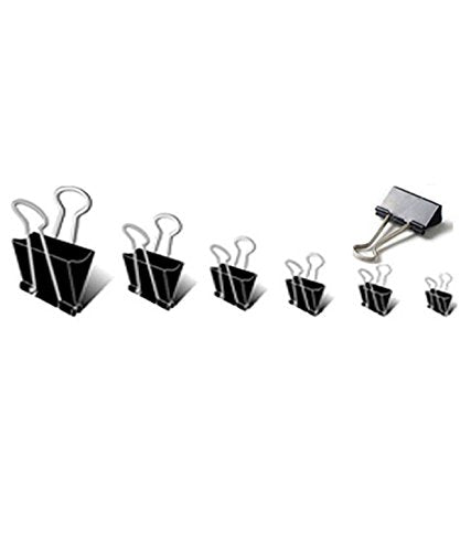 Oddy Binder Clips, (BCBLK41), 41 mm Size, 12 Pcs Pack