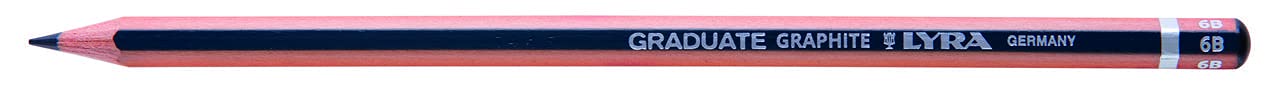 Lyra Graduate 6B 12 Graphite Pencil, Multicolour, Pack of 1