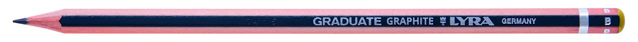 Lyra Graduate B 12 Graphite Pencil, Multicolour, Pack of 1