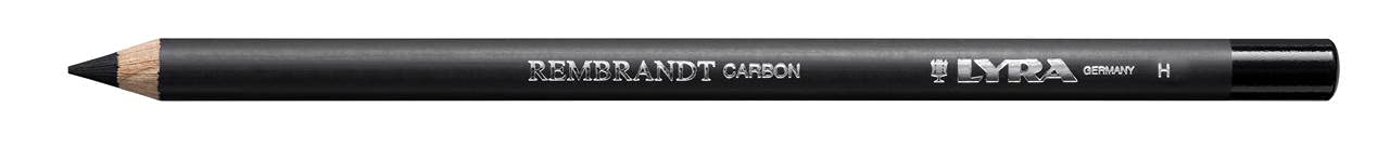 Lyra Rembrandt H 12 Carbon Pencil , Black, Pack of 1