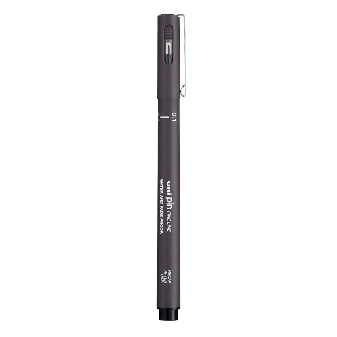 uni-ball PIN-200 0.1 mm Fineliner Drawing Pen, Dark Grey Ink, Pack of 1