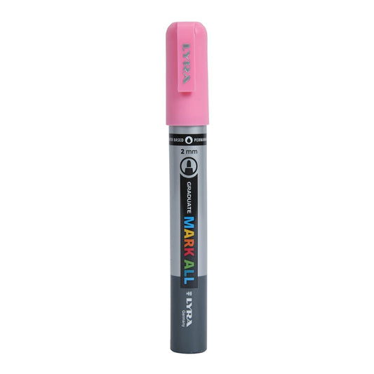 Lyra Graduate Mark All 2.0mm Permanent Art Marker , Pink, Pack of 1