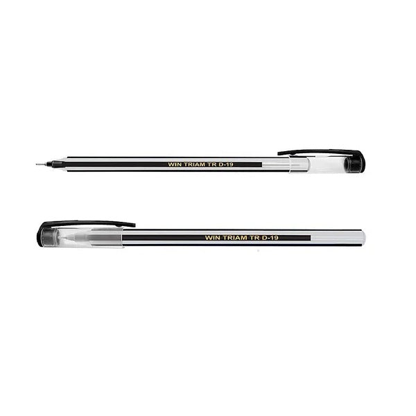 Win DF Triam TR Ball Pen, 0.7mm, Black Ink, Pack of 20