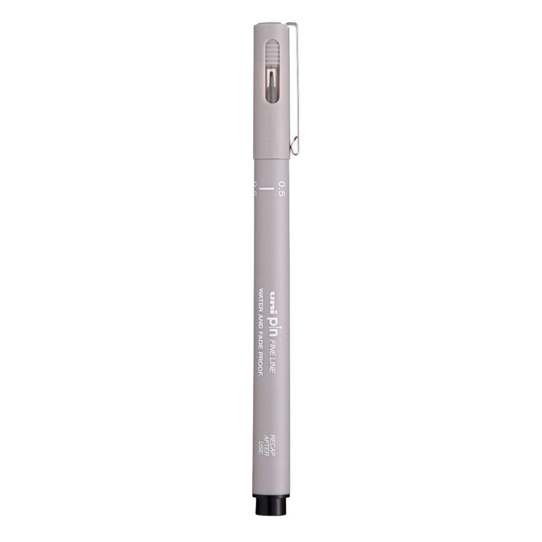 uni-ball PIN-200 0.5mm Fineliner Drawing Pen, Light Grey Ink, Pack of 1