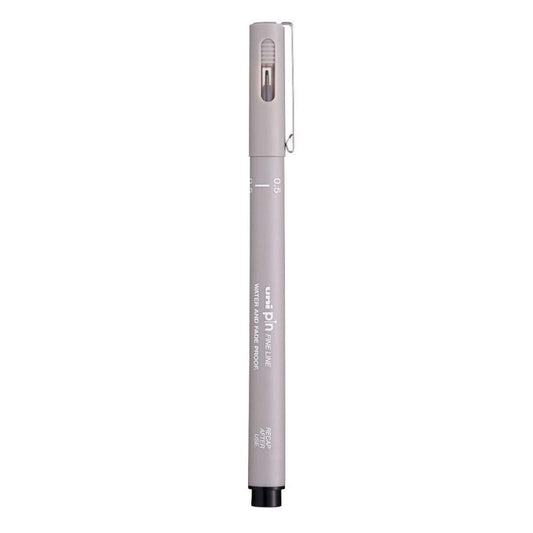 uni-ball PIN-200 0.5mm Fineliner Drawing Pen, Light Grey Ink, Pack of 1