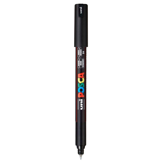 uni-ball Posca PC-1MR 0.7 mm Extra-Fine Tip Markers, Black Ink, Pack of 1