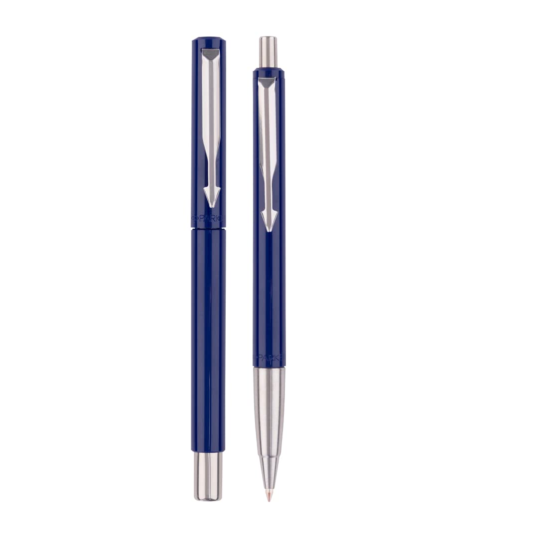 Parker Functional Vector Standard Roller Ball Pen+Ball Pen Blue Body Color