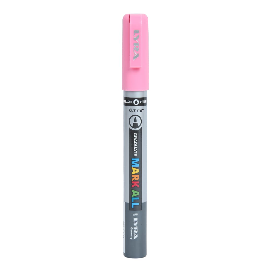 Lyra Graduate Mark All 0.7mm Permanent Art Marker , Pink, Pack of 1