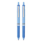 FLAIR Zoox H7 Liquid Ink Retractable Pen, Blue Ink, Pack of 2