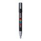 uni-ball Posca 3M 0.9-1.3 mm Bullet Shaped Markers, Silver Ink, Pack of 1