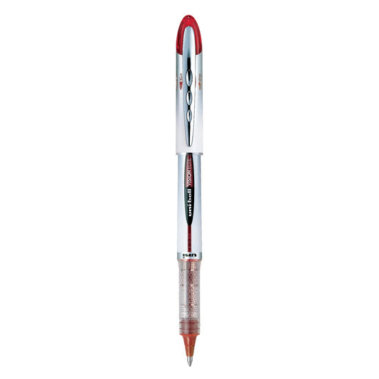 uni-ball Vision UB-200 0.8mm Roller Pen, Red Ink, Pack of 1