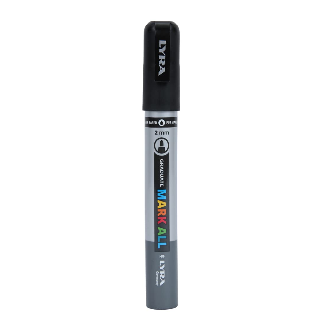 Lyra Graduate Mark All 2.0mm Permanent Art Marker , Black, Pack of 1