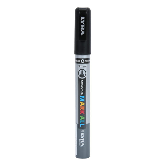 Lyra Graduate Mark All 1.0mm Permanent Art Marker , Black, Pack of 1