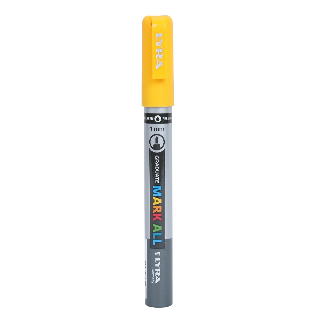 Lyra Graduate Mark All 1.0mm Permanent Art Marker , Yellow, Pack of 1