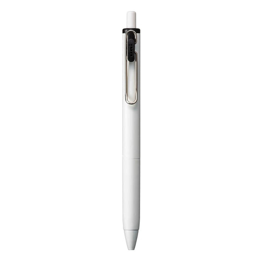 UniBall One Umn S 0.5 Mm Retractable Gel Pen - White Body Black Ink