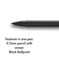 Lamy Cp 1 Multisystem Pen - Black Ink, Pack Of 1