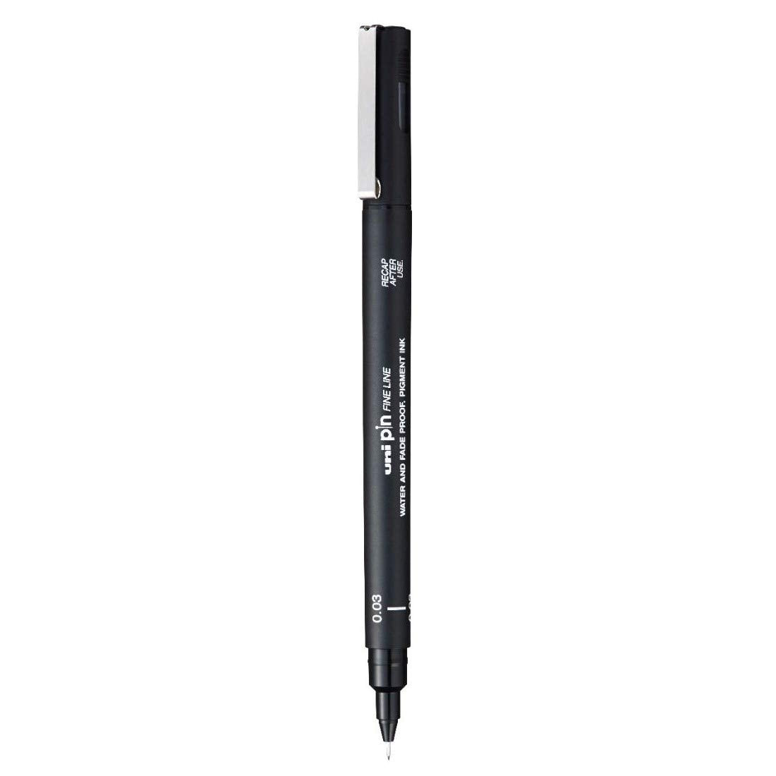 uni-ball PIN-200 0.03 mm Fineliner Drawing Pen, Black Ink, Pack of 1