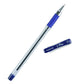 Radius i-Pen Push Cap 10 Pcs Ball Point Pen, 0.7 mm, Blue Ink, Pack of 1