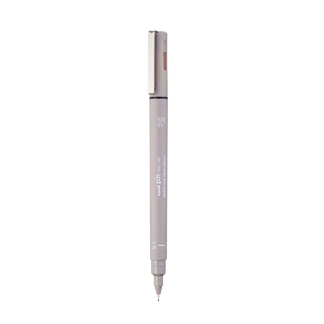 uni-ball PIN-200 0.1 mm Fineliner Drawing Pen, Light Grey Ink, Pack of 1