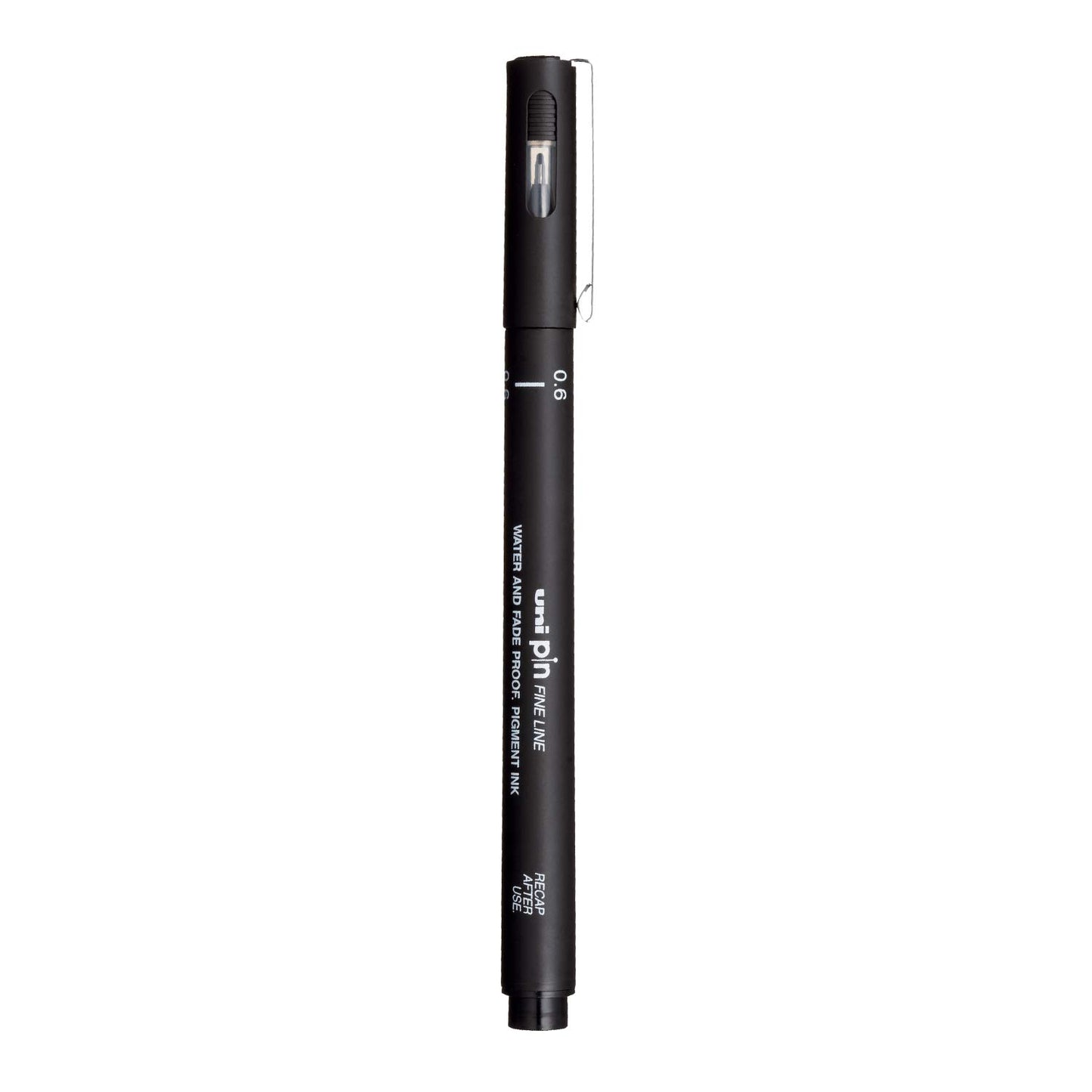 uni-ball PIN-200 0.6mm Fineliner Drawing Pen, Black Ink, Pack of 1