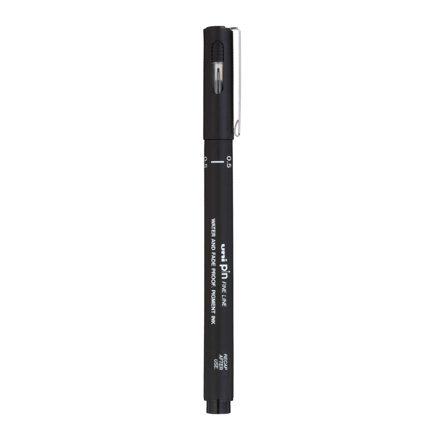 uni-ball PIN-200 0.5mm Fineliner Drawing Pen, Black Ink, Pack of 1