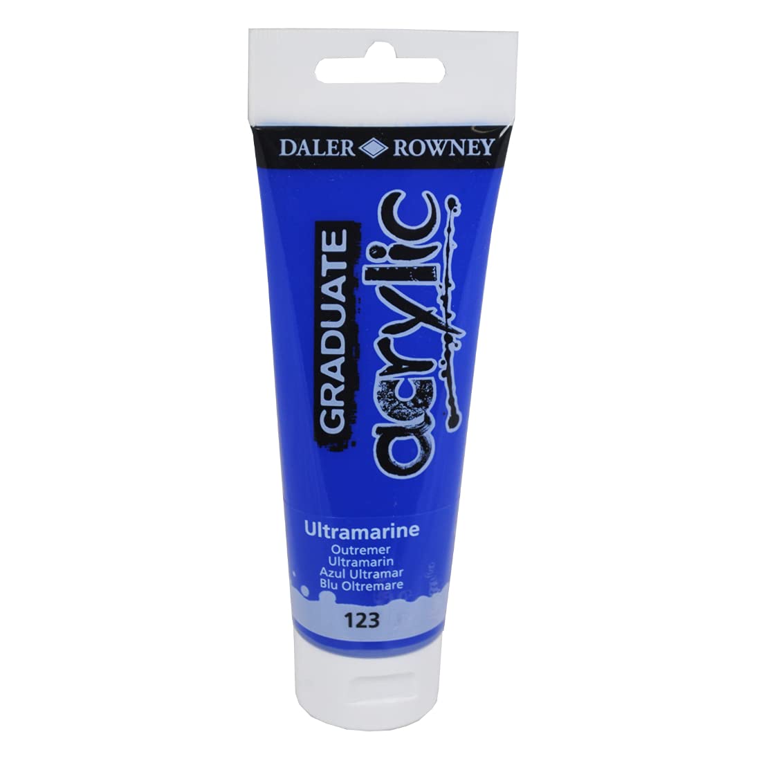 Dlaer Rowney Graduate Acrylic Colour Paint Tube, 75ml, Ultramarine, Pack Of 1