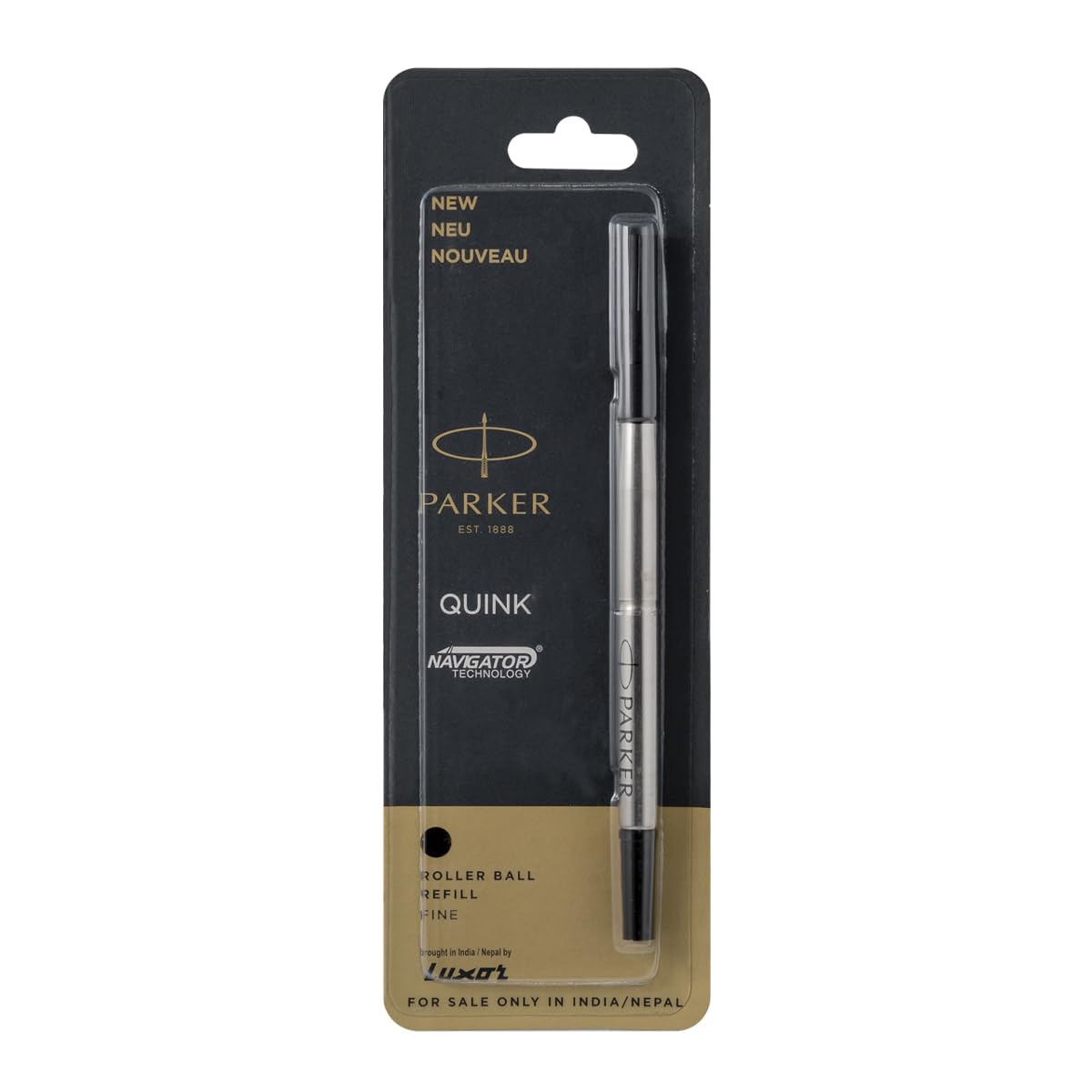 Parker Navigator RollerBall Pen Refill, Black Ink