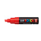 uni-ball Posca PC-8K 8.0 mm Bold Point Chisel Shaped Marker Pen, Red Ink, Pack of 1