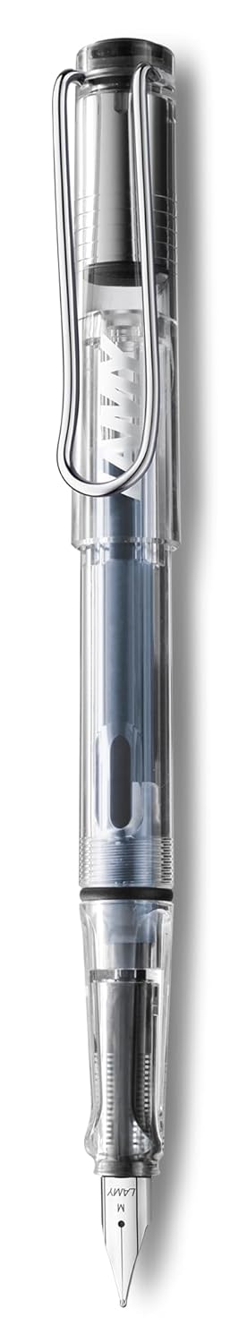 LAMY 4000085 Vista Transparent Body Fine Tip Blue Ink Fountain Pen