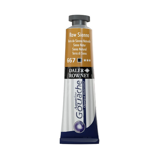 Daler Rowney Aquafine Gouache Opaque Watercolour Metal tube, 15ml, Raw Sienna , Pack Of 1