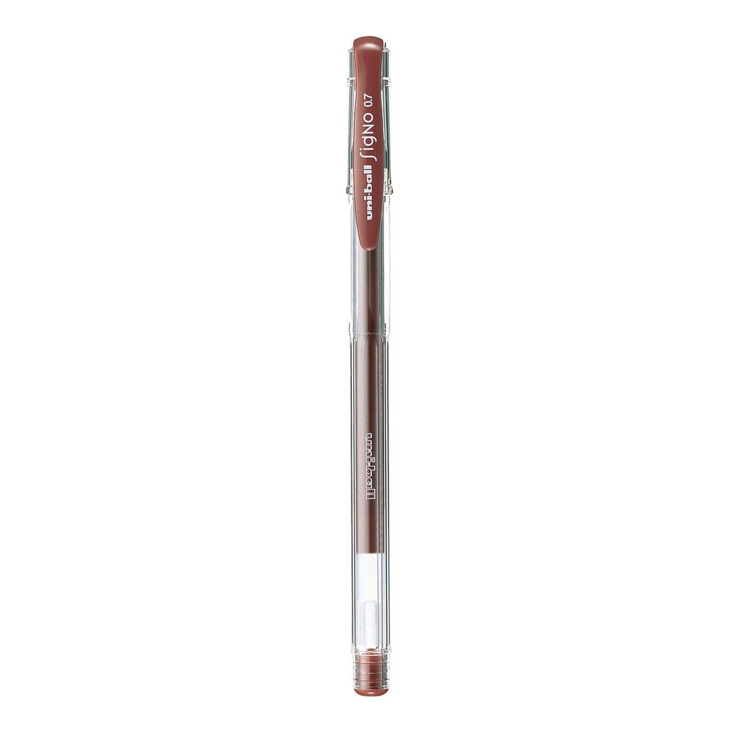 uni-ball Signo UM-100 0.7mm Gel Pen, Brown Ink, Pack of 1