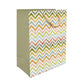 PaperPep Multicolor Zig Zag Lines Print 7"X4"X9" Gifting Paper Bag