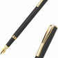 Pierre Cardin Golden Eye Matte Black Finish Exclusive Fountain Pen , Blue Ink, Pack Of 1