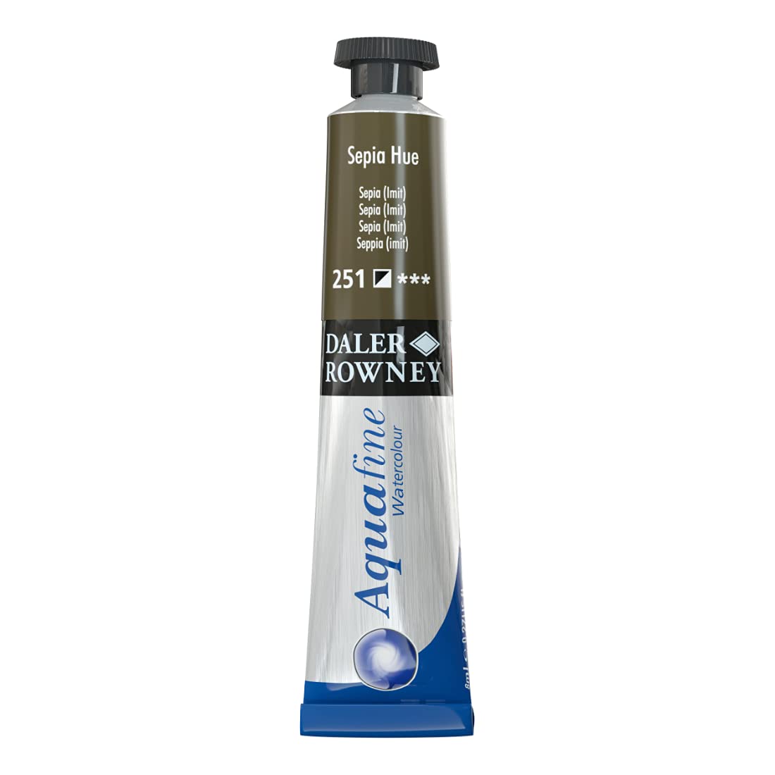 Dlaer Rowney Aquafine Watercolour Metal tube, 8ml, Sepia Hue, Pack Of 1