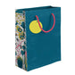 PaperPep Blue Floral Side Print 10"X4.75"X13.75" Gifting Paper Bag