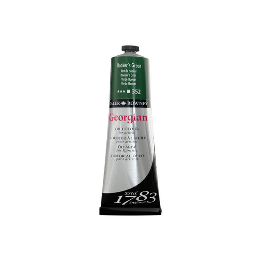 Daler Rowney Georgian Oil Colour Metal Tube, 225ml, Hookers Green, Pack Of 1