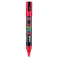 uni-ball Posca 5M 1.8-2.5 mm Bullet Shaped Markers, Red Ink, Pack of 1