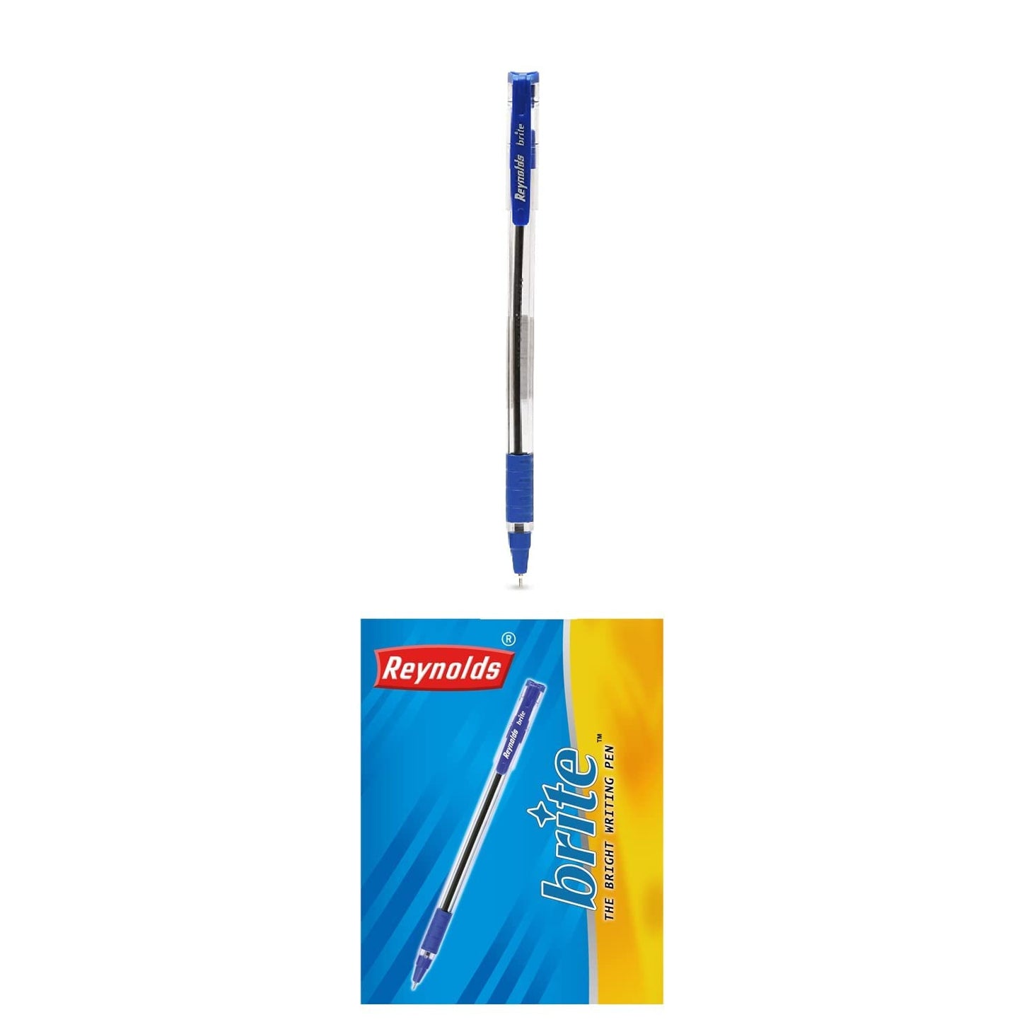 Reynolds BRITE BP 15 CT Ball Pen, Blue Ink, Pack of 15