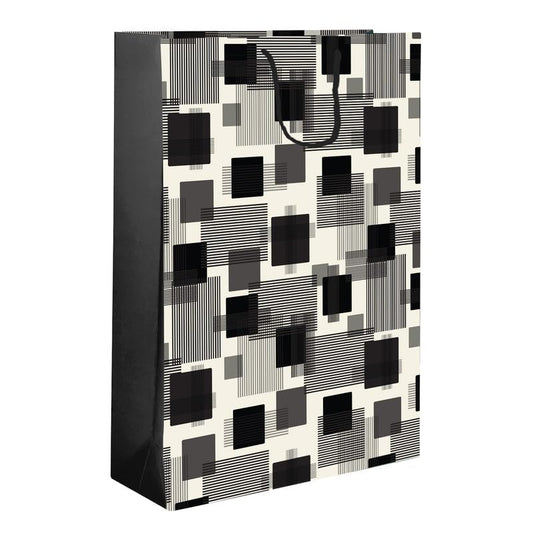 PaperPep Cream Black Box 12.5"X4.75"X17" Gifting Paper Bag