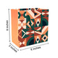 PaperPep Orange Abstract Pattern Print 6"X3"X6" Gifting Paper Bag