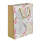 PaperPep Golden Silver Leaves Pattern Print 12.5"X4.75"X17" Gifting Paper Bag