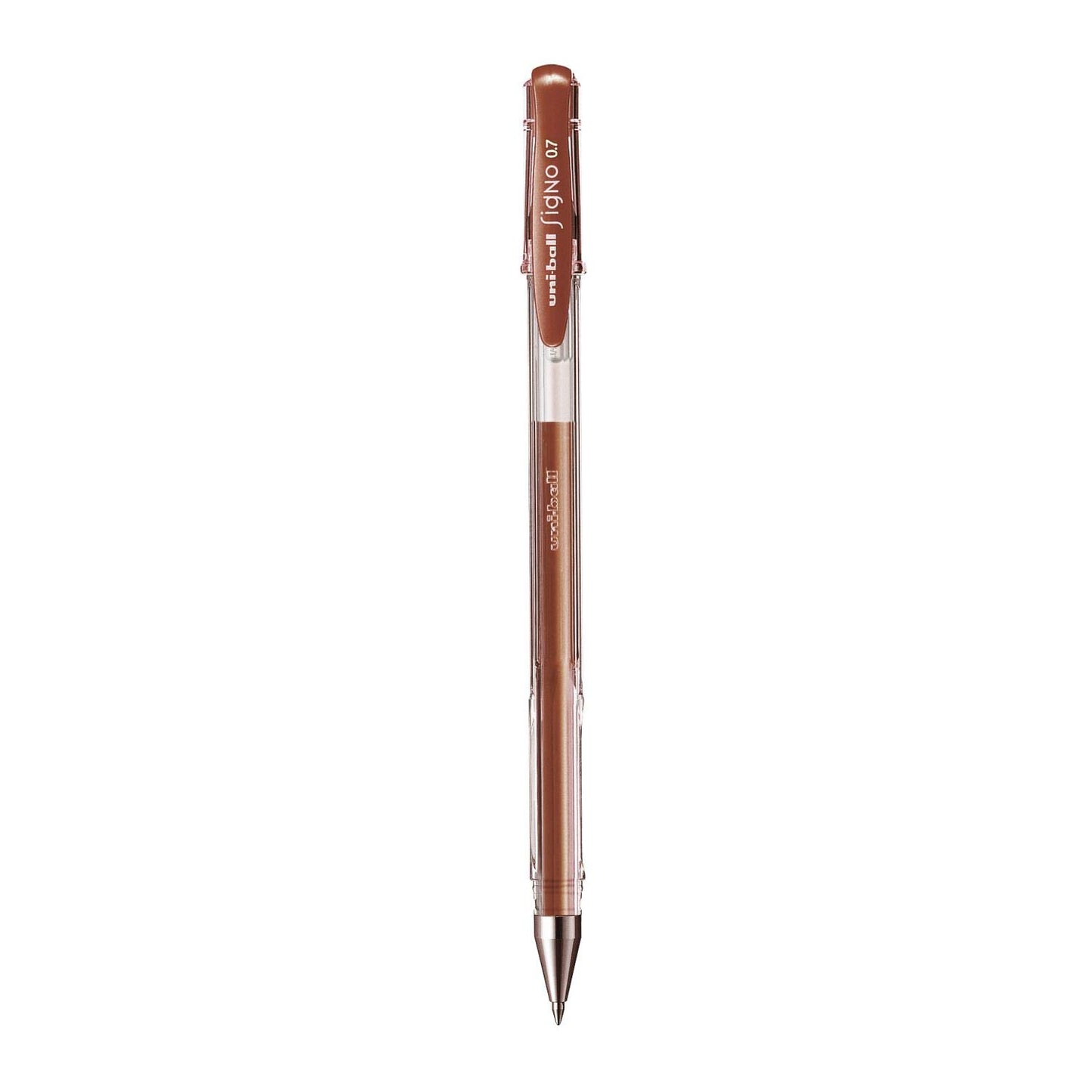 uni-ball Signo UM-100 0.7mm Gel Pen, Brown Ink, Pack of 1